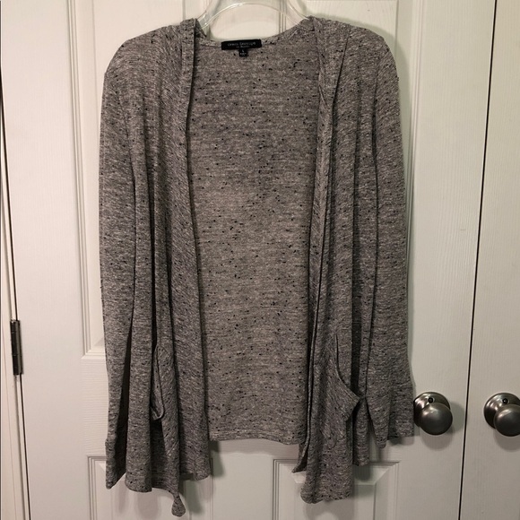 Green Envelope Women's Speckled Gray Cardigan - Picture 1 of 6